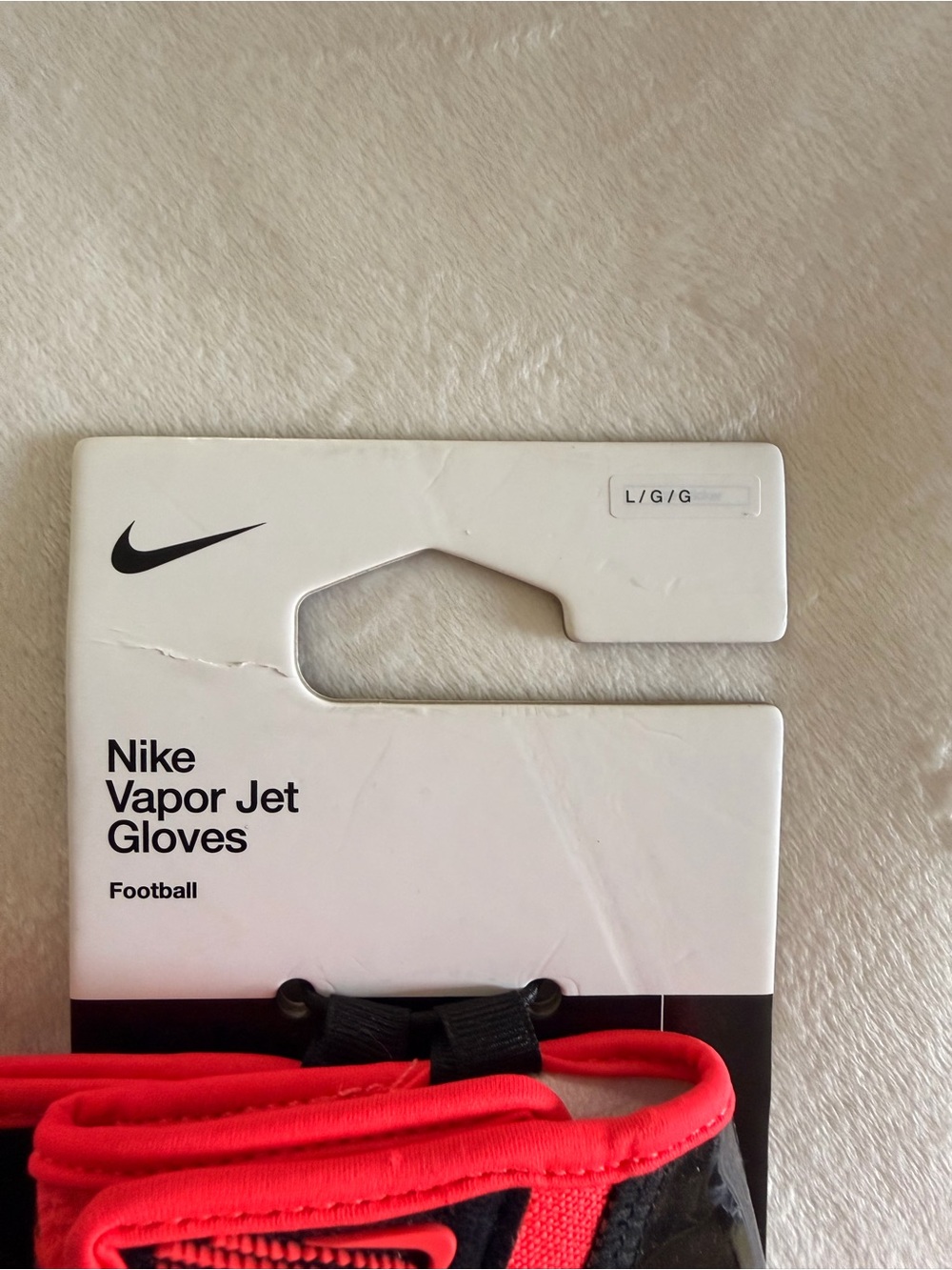 Nike Vapor Jet Gloves - Bright Red and Black - Picture 5 of 7